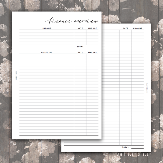 004 Finance Overview