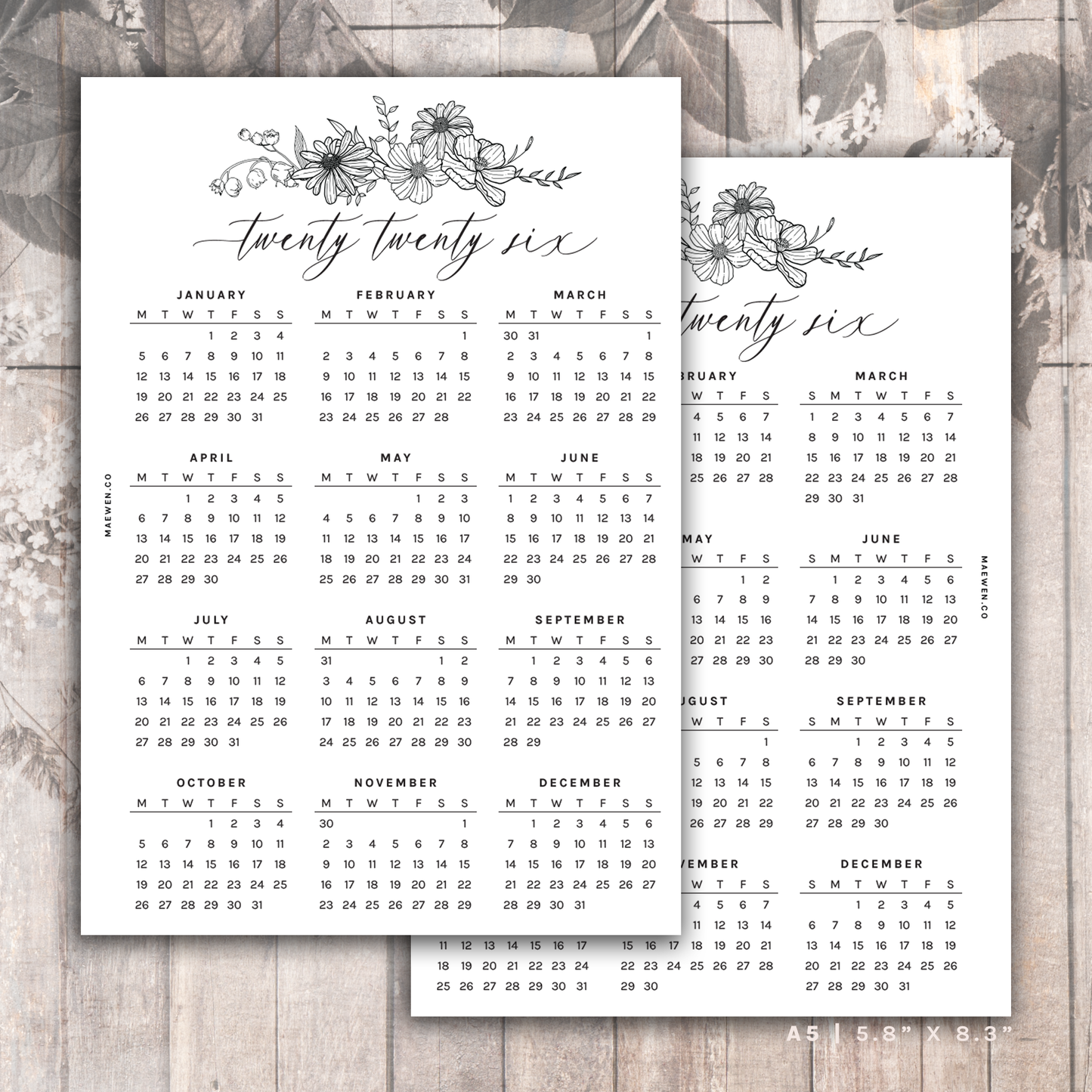 Year on 1 Page 2026