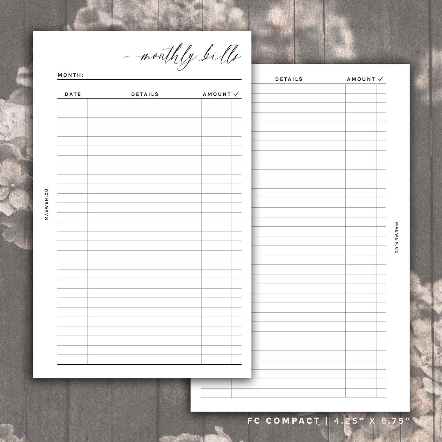 Monthly Bills v1