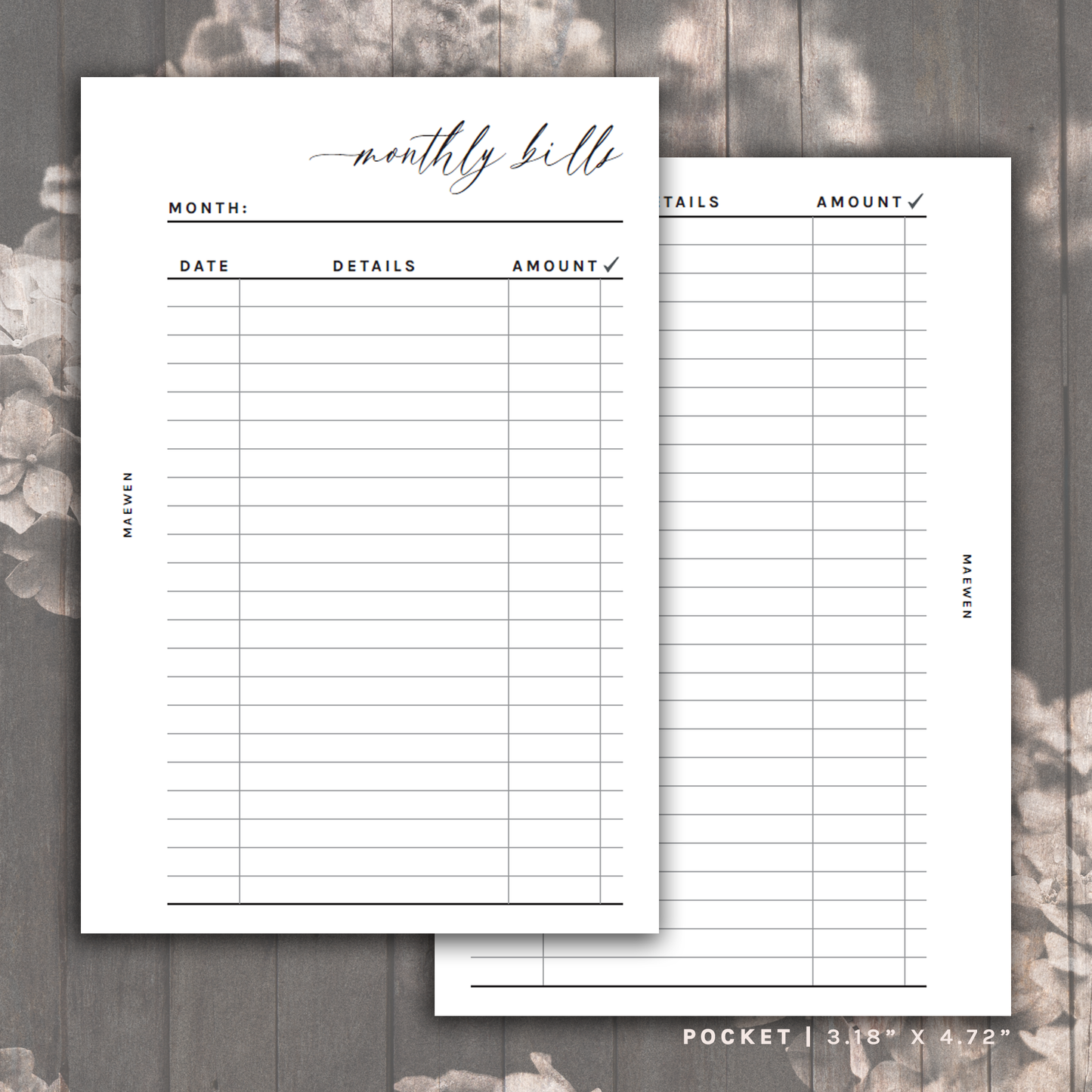 Monthly Bills v1