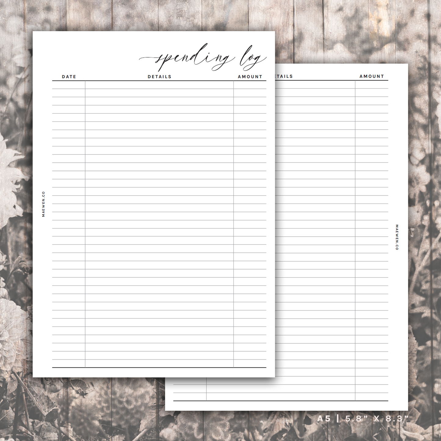 Spending Log