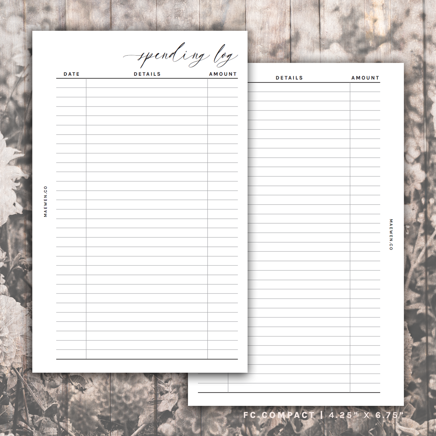 Spending Log