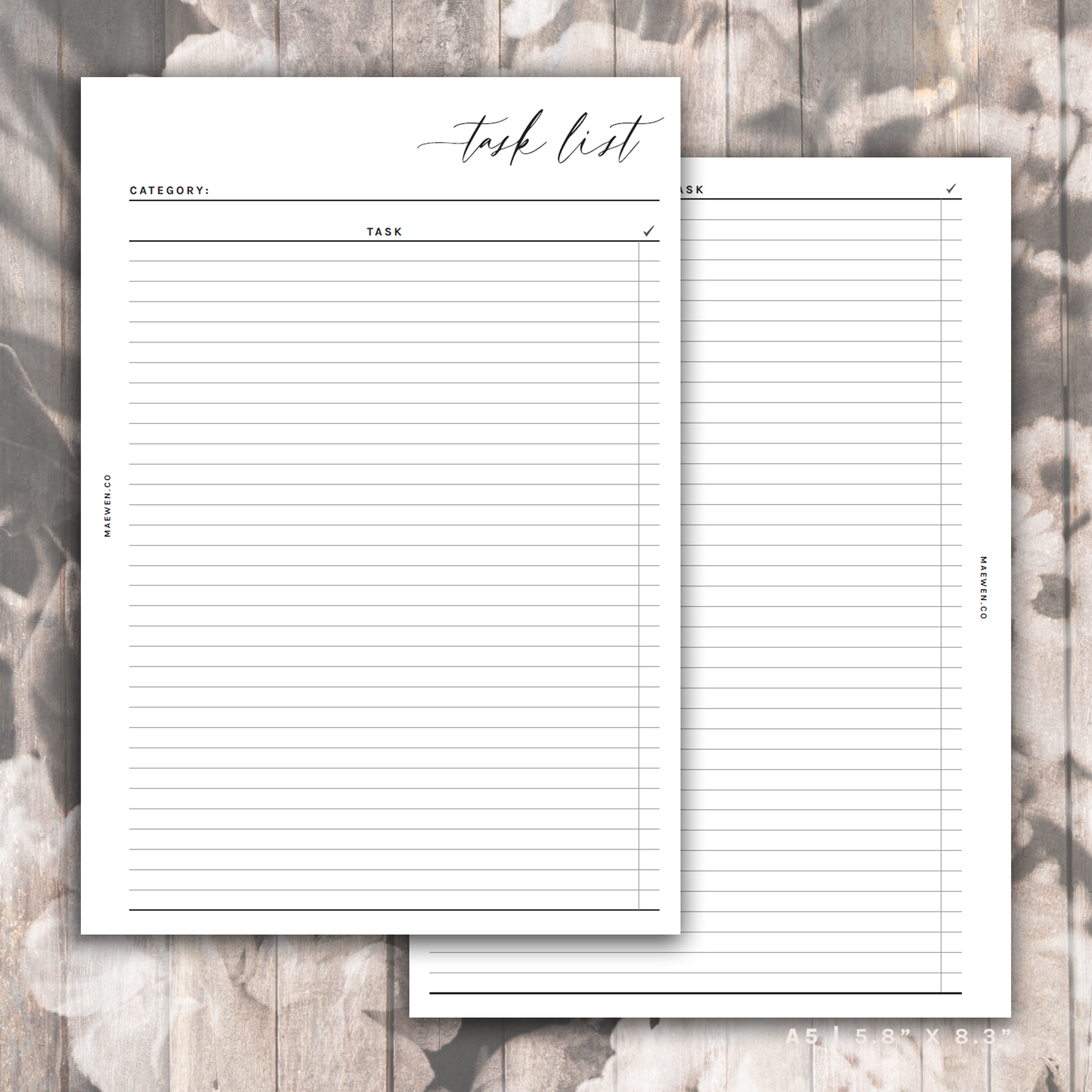 Task List