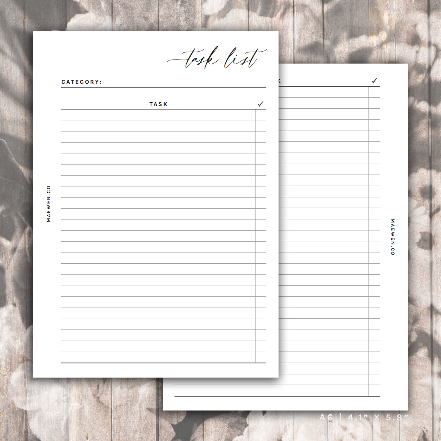 Task List